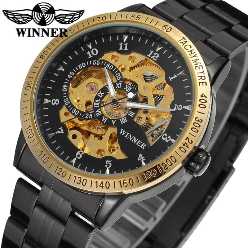 T-winner Automatic Skeleton Steel Men's Watch — image 3