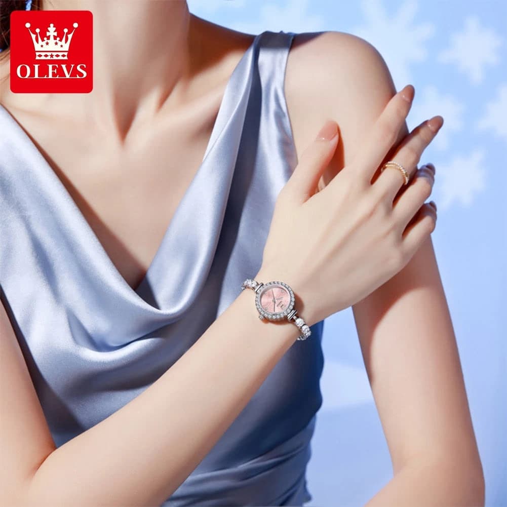 OLEVS Luxury Luminous Diamond Watch For Women — image 4