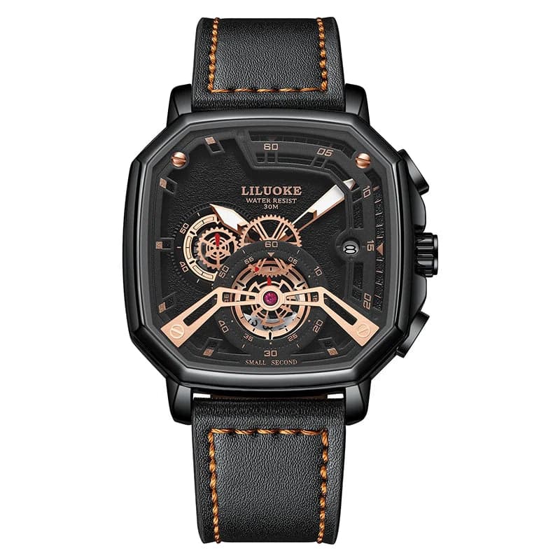 LILUOKE Man Watch Quartz Movement Waterproof Watches for Man Summer Watch Rejos Classic Model — image 12