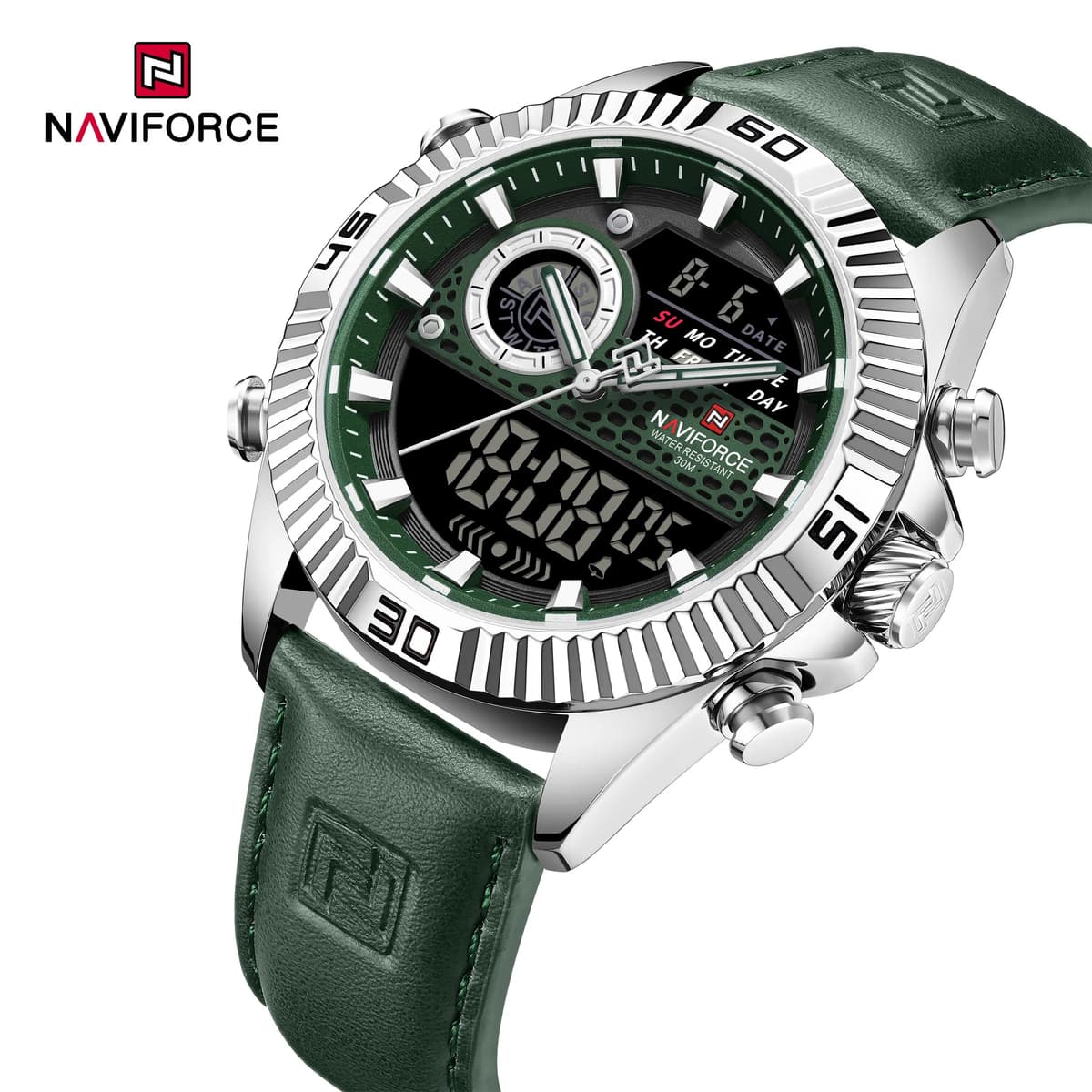 NAVIFORCE Men's Sport Quartz Analog LCD Watch — image 11