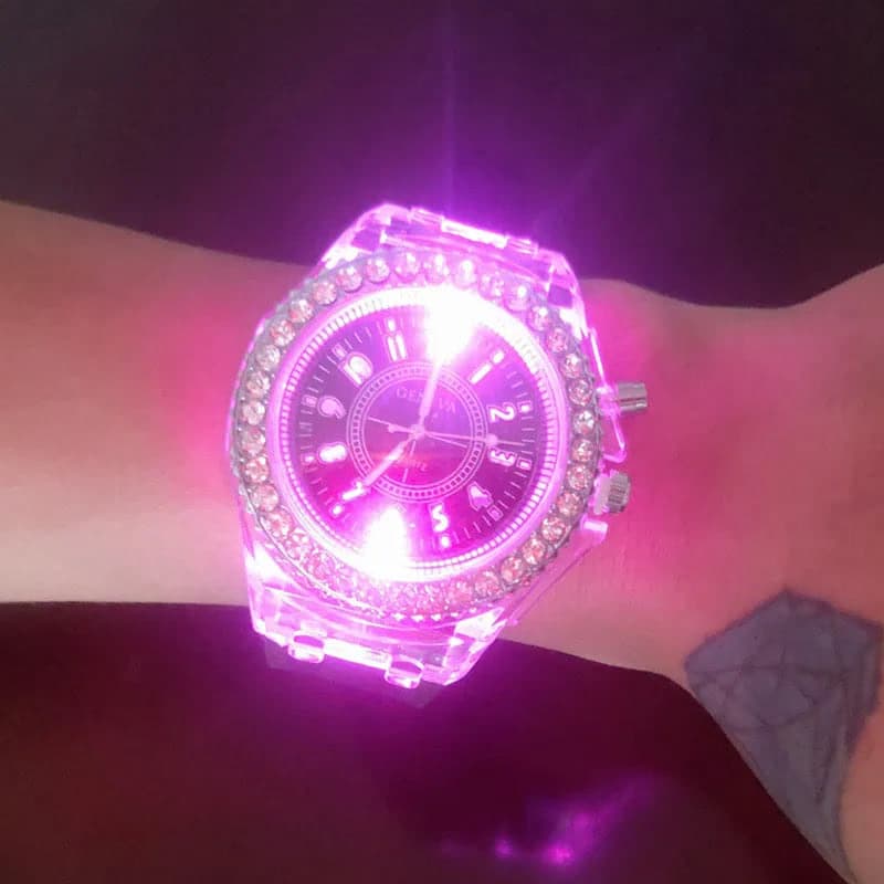 Trendy Fluorescent Couple Sport Watches — image 3
