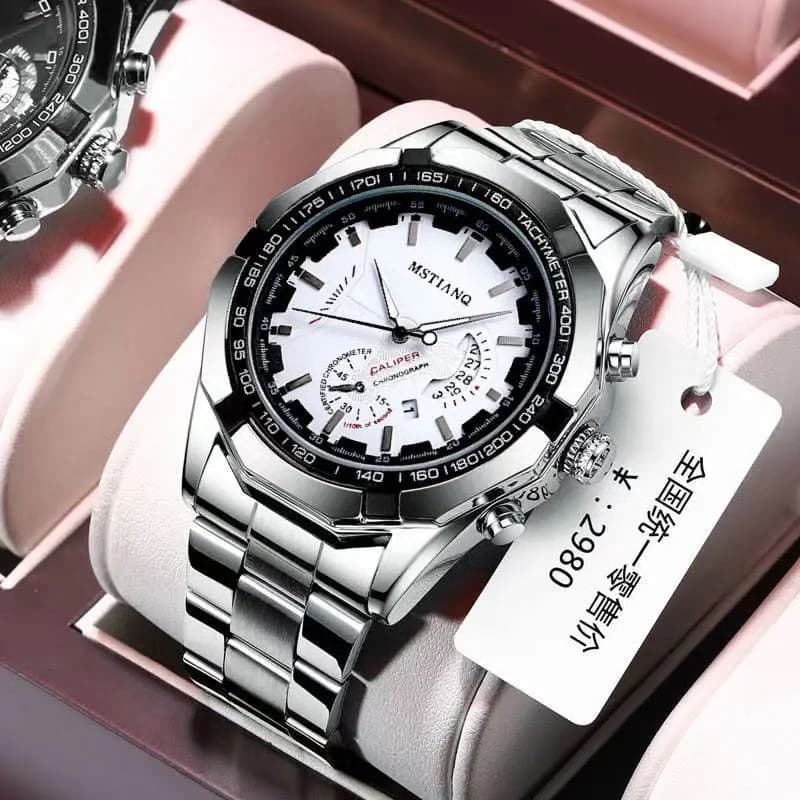 Elegant Men's Stainless Steel Quartz Watch — image 4