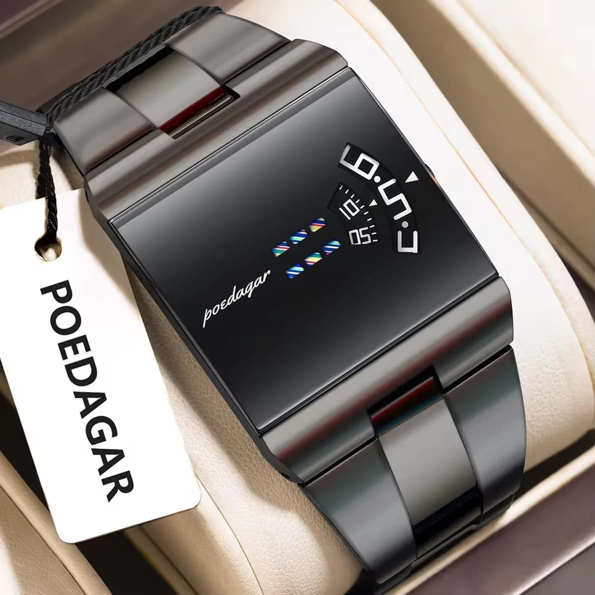 Poedagar Square Waterproof Quartz Watch — image 8
