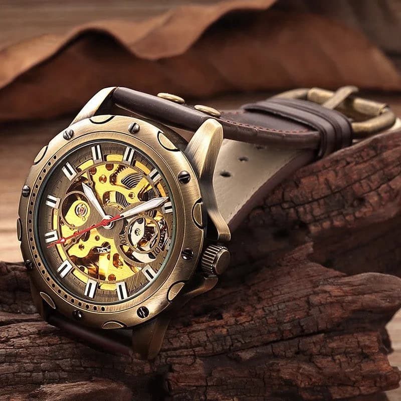 Shenhua Antique Copper Mechanical Men's Watch — image 4