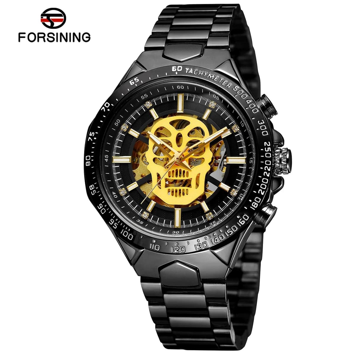 Forsining Luxury Skull Skeleton Automatic Men's Watch — image 9