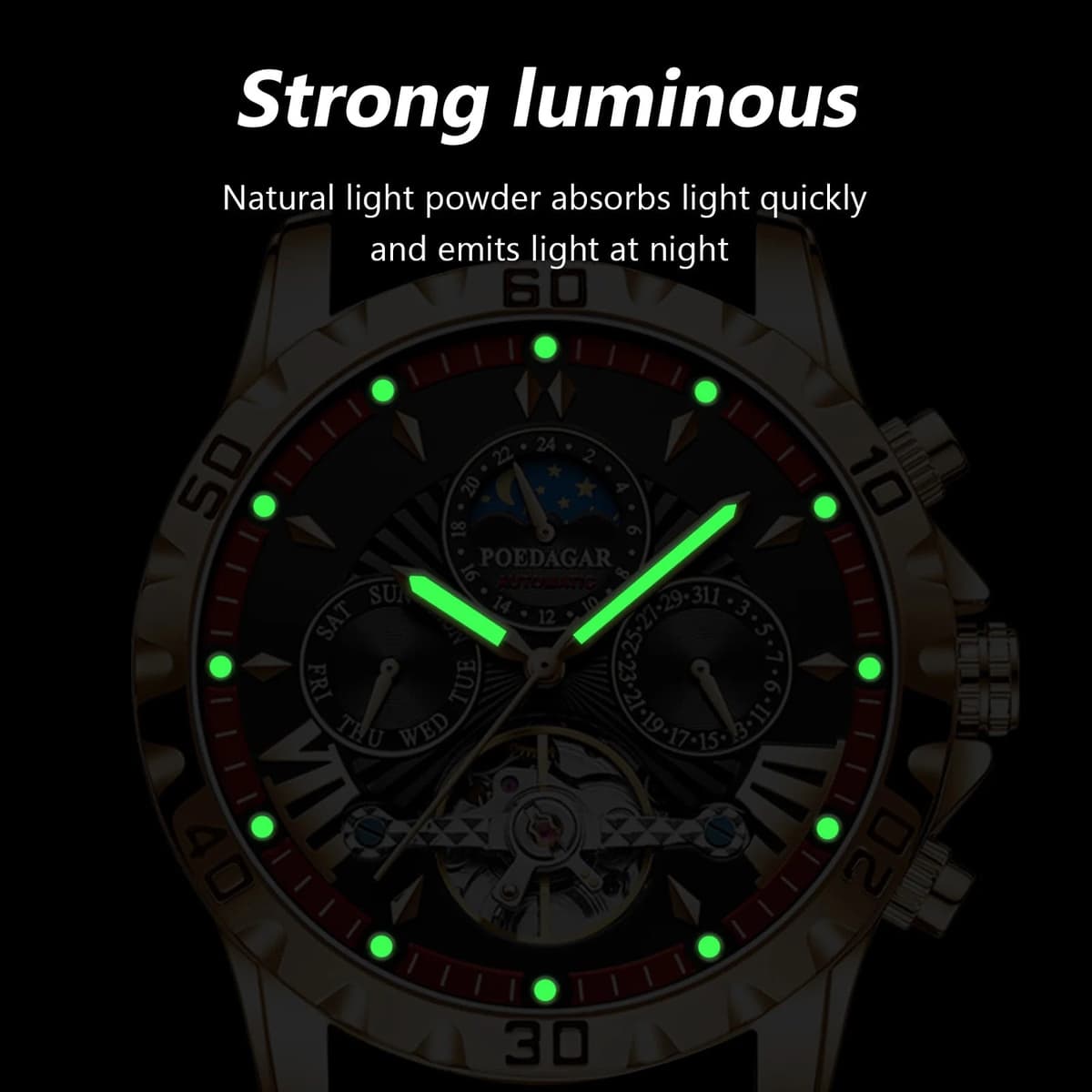 Poedagar Men's Tourbillon Luxury Watch — image 3