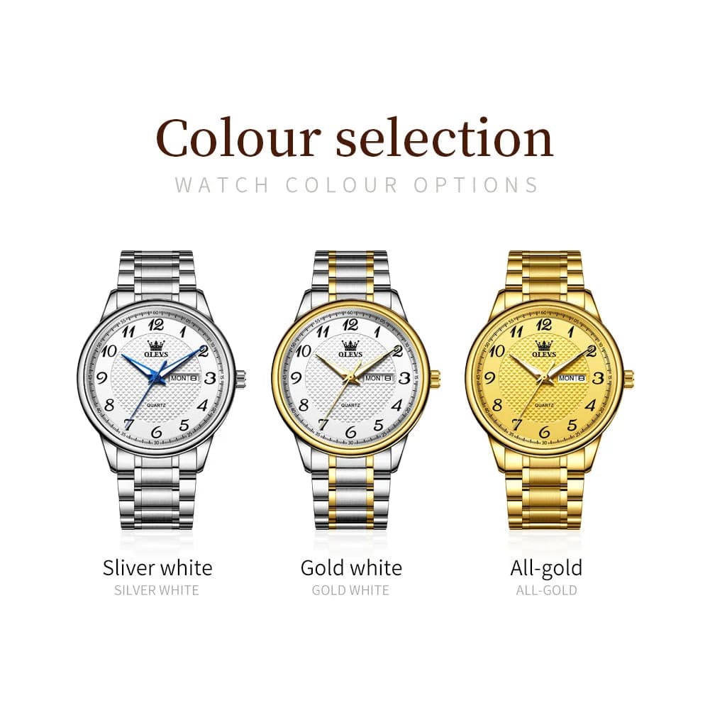 OLEVS 5667 Luxury Men's Stainless Steel Watch — image 6