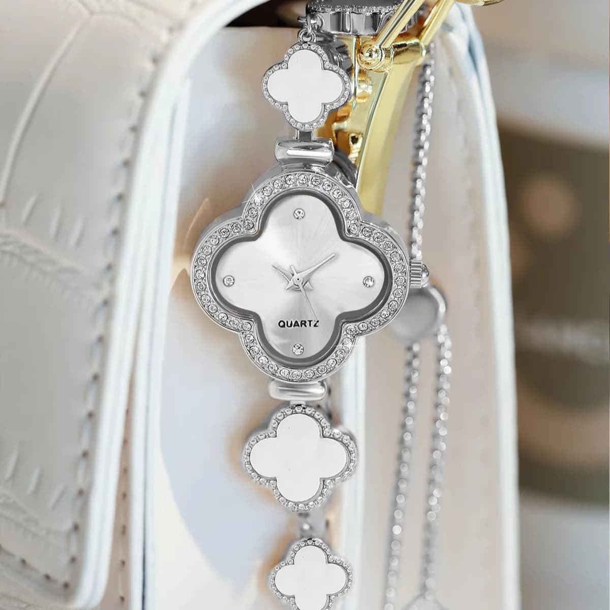 LUCKYFOX Women's Quartz Watch - Luxury Clover Design — image 2