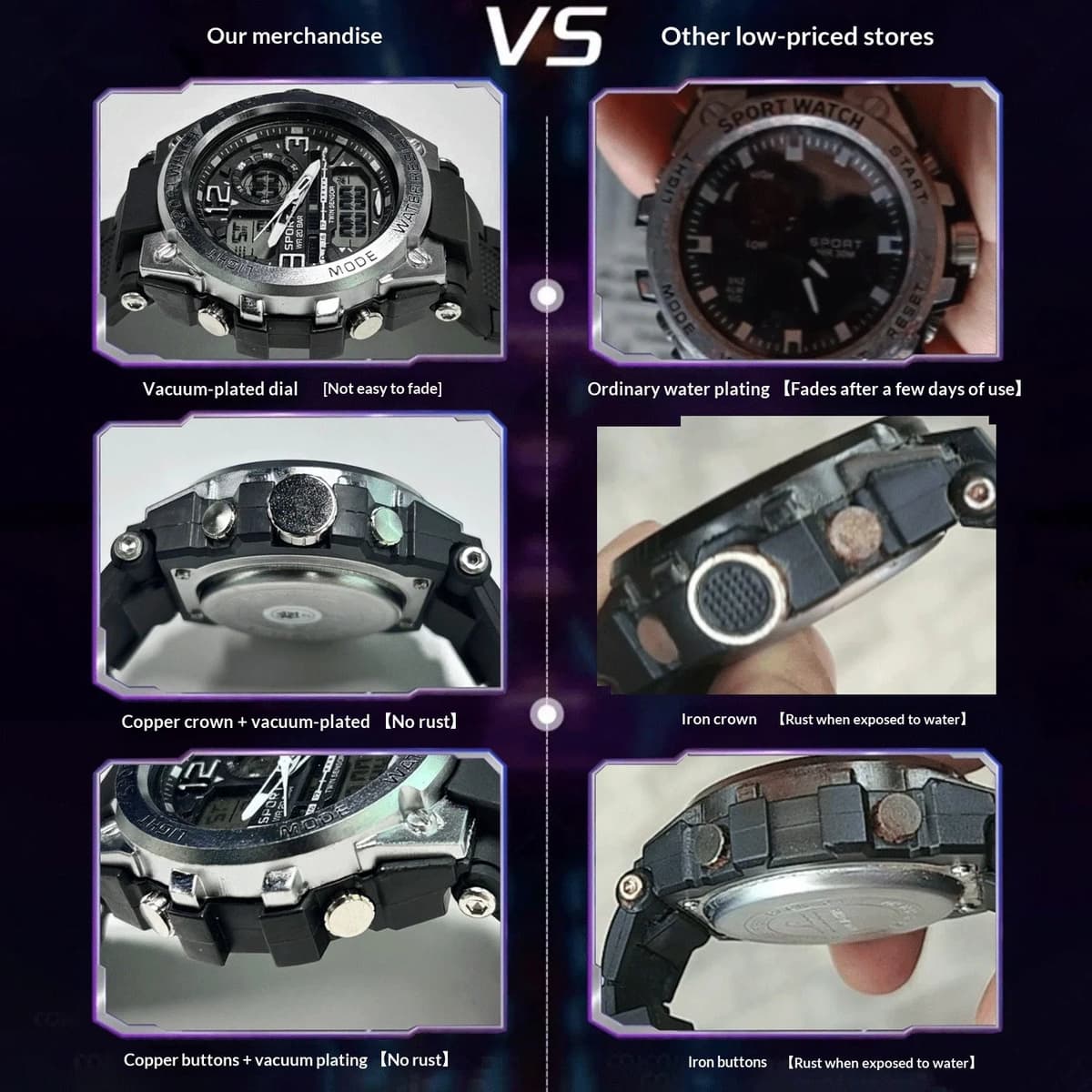 Men's Sport Watch with Colorful Dual Display — image 2