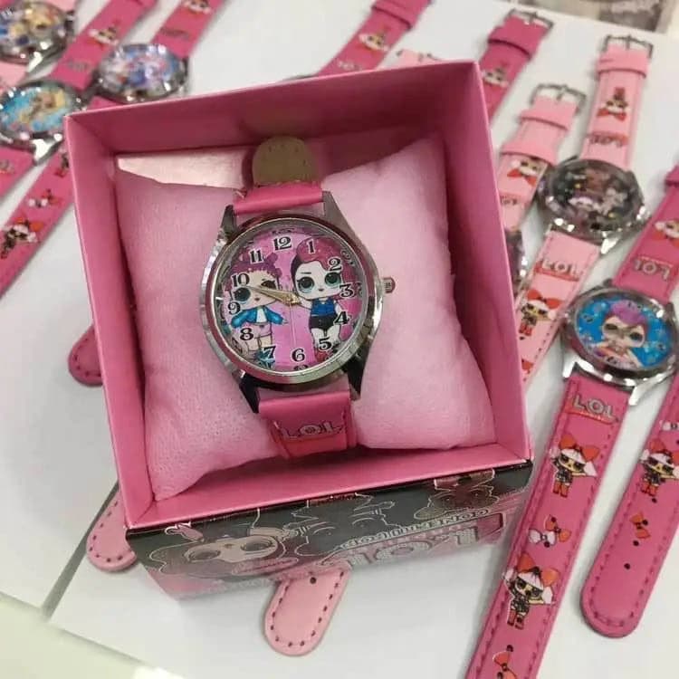 Kids Cartoon Quartz Watch with Leather Band — image 2