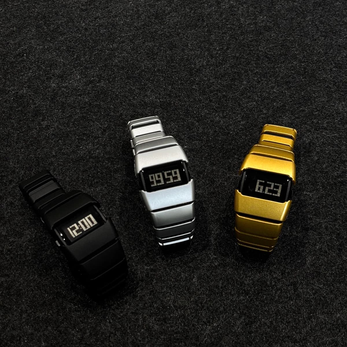 Men's Retro Y2K Block Digital Display Square Watch — image 5