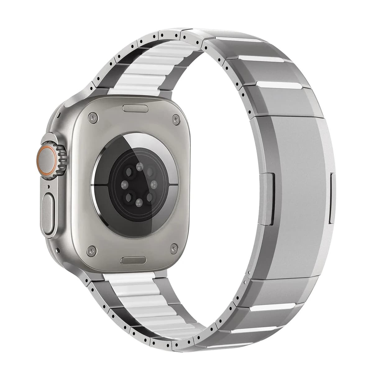 New Fluororubber Stainless Steel Watch Strap for Apple Watch S10/11 — image 4