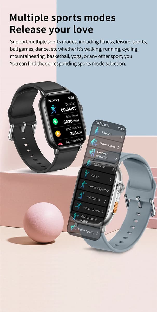 TK23 Pro Smart Watch BT Calling Steel Strap — image 4