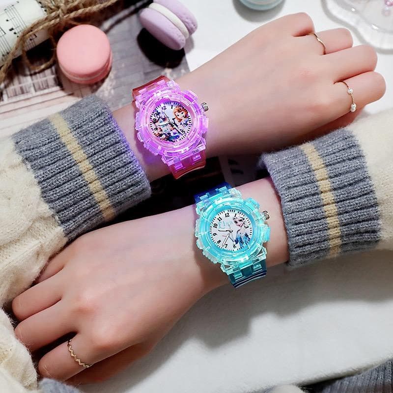 Cute Cartoon Kids Watch with Sparkling Glitter – Ice Princess Quartz for Girls — image 5