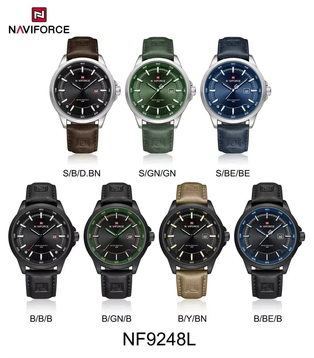 NAVIFORCE Men's Luxury Sport Leather Watch — image 4