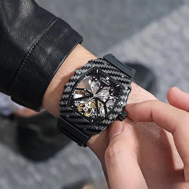 Dulunwe Men's Tourbillon Skeleton Watch — image 5
