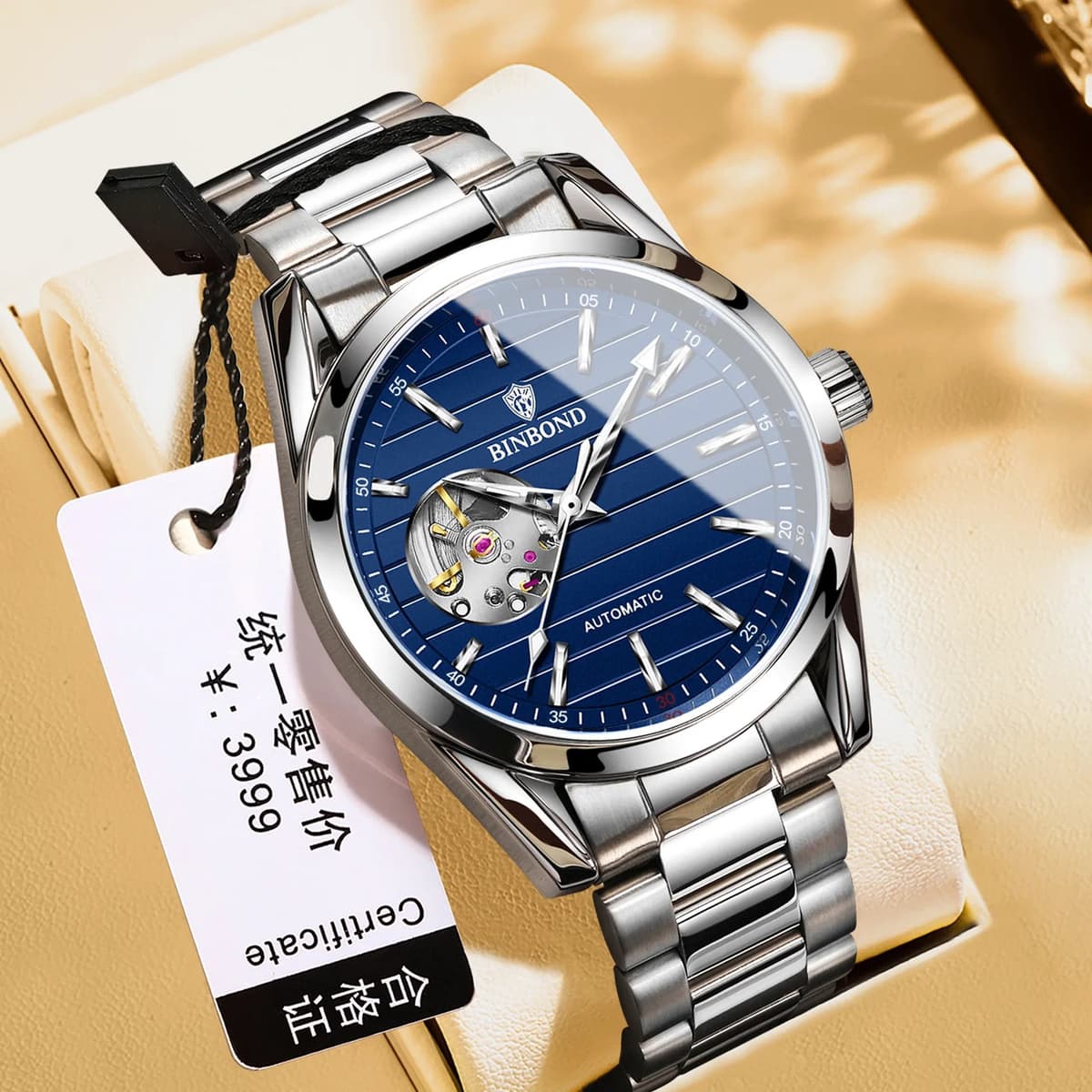 Luxury Skeleton Automatic Waterproof Men's Watch — image 7