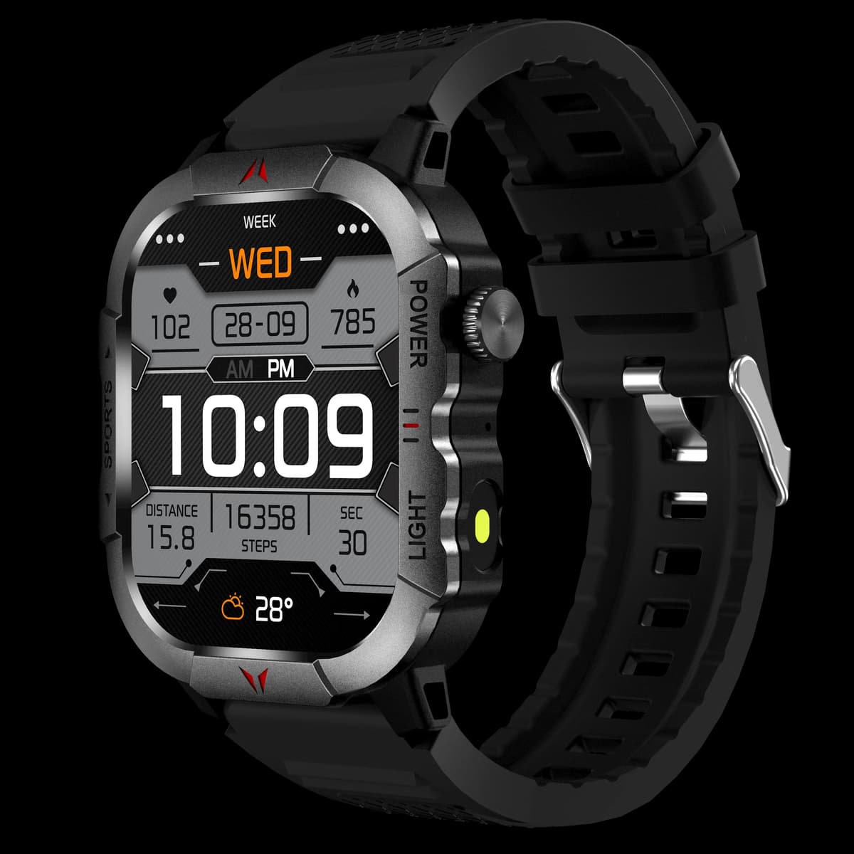 X31 New Smart LED Light Fitness Tracker Watch Square IPS Screen — image 7