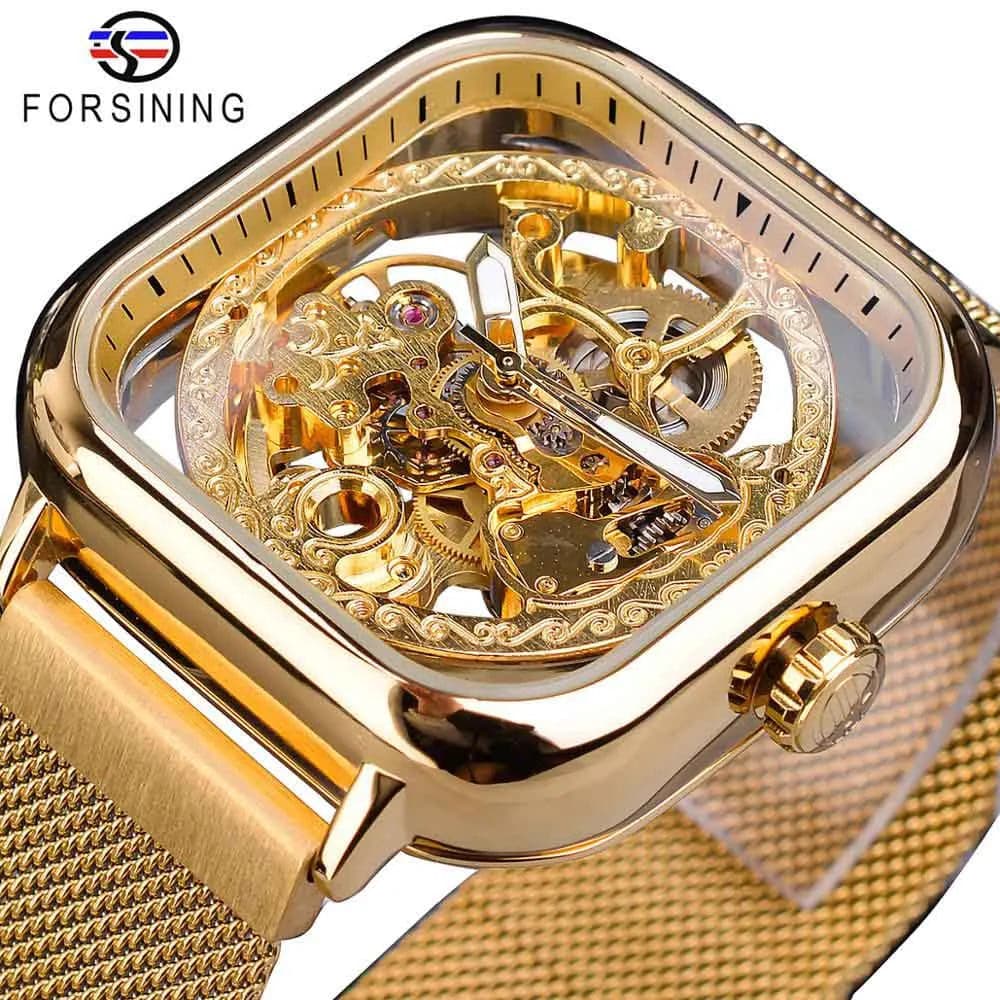 Forsining Golden Men's Automatic Watch - Luxury & Precision — image 7