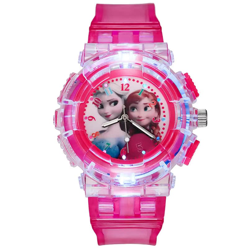Cute Cartoon Kids Watch with Sparkling Glitter – Ice Princess Quartz for Girls — image 2
