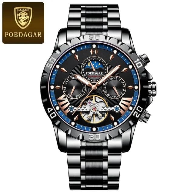 POEDAGAR Luxury Tourbillon Men's Watch — image 7