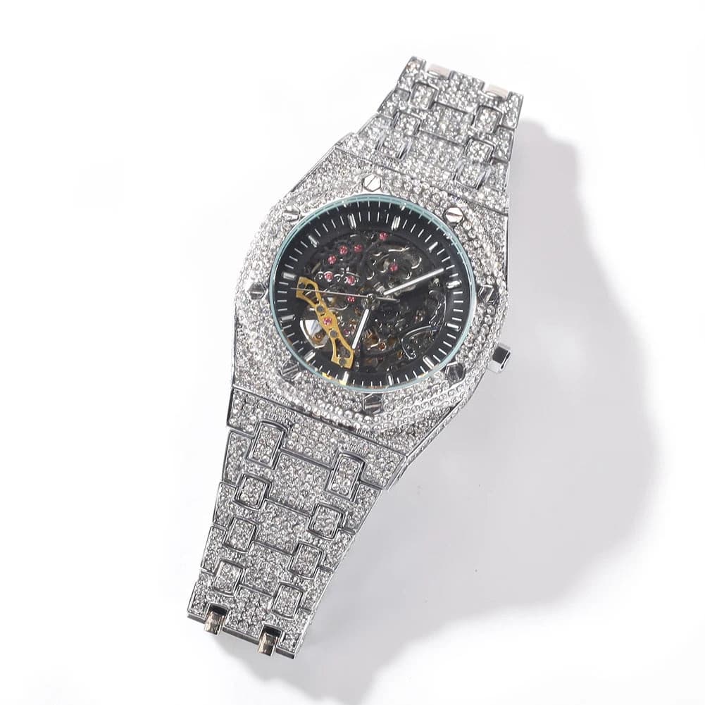 Black Gold Iced Out Mechanical Watches — image 9
