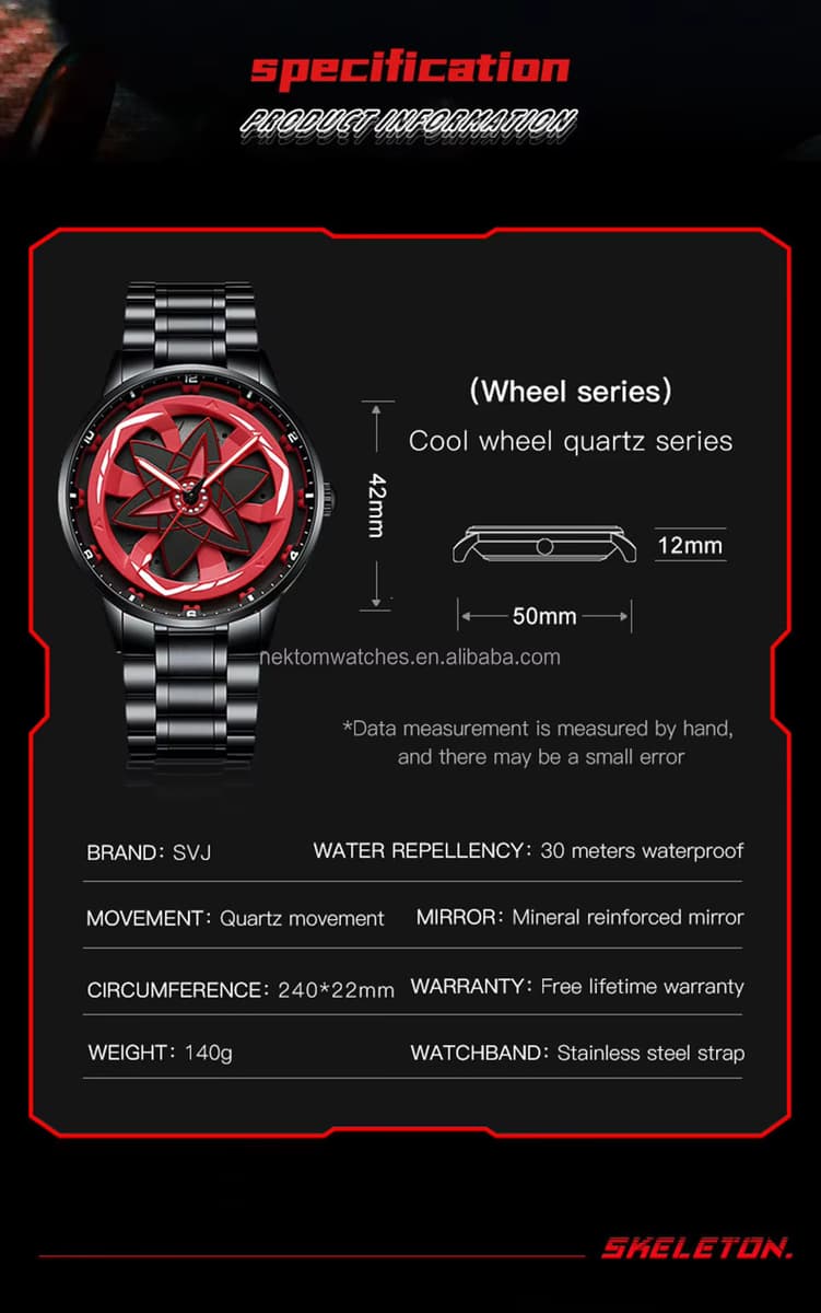 Uchiha Sharingan Watch – 360° Rotating Anime Quartz Timepiece — image 8