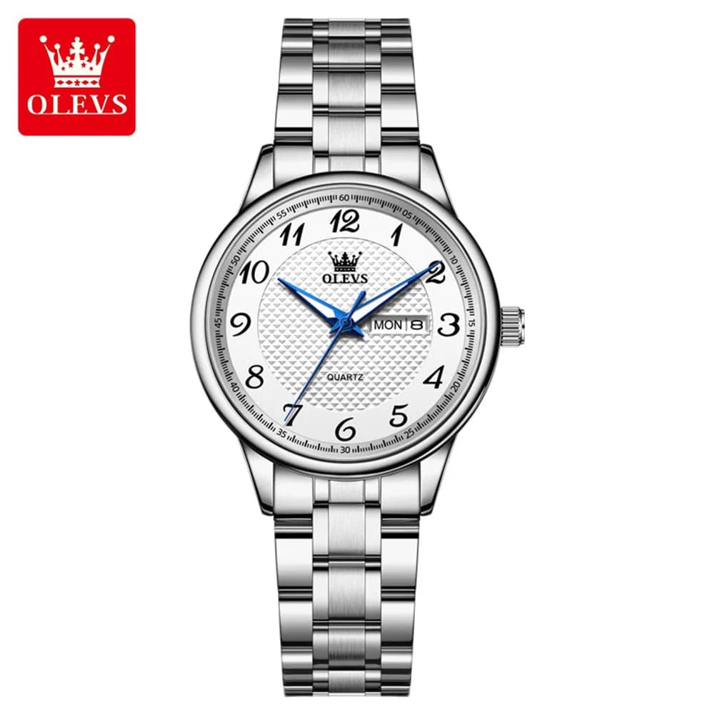 OLEVS Luxury Stainless Steel Quartz Watch — image 7