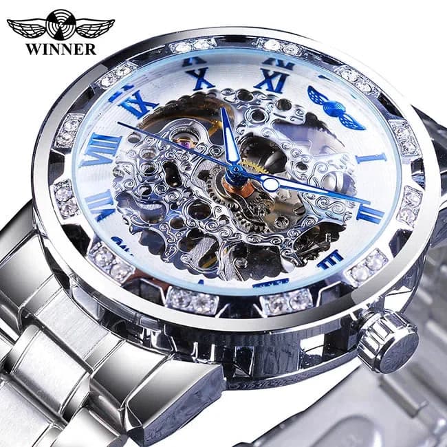 Luxury Blue Stainless Steel Mechanical Watch — image 7