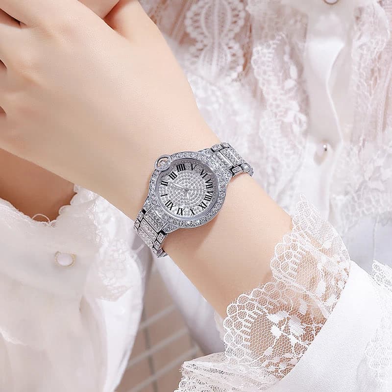 Elegant Women's Luxury Quartz Watch with Crystals — image 2