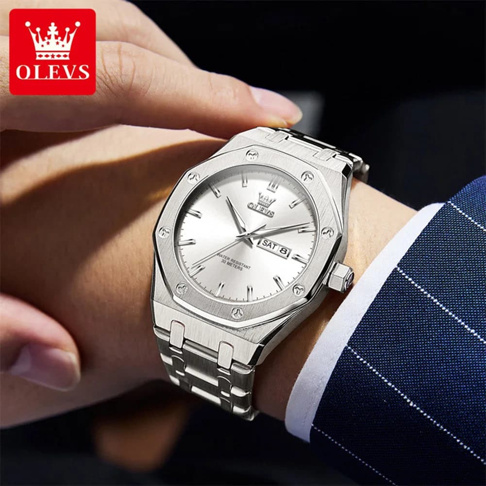 OLEVS Luxury Waterproof Quartz Watch — image 4