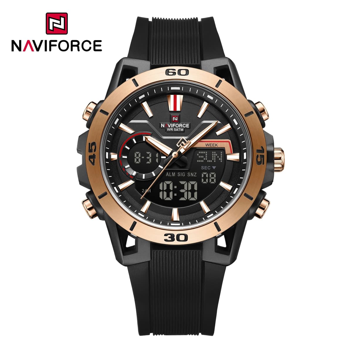 NAVIFORCE 7135 Men's Dual Display Sports Watch — image 2